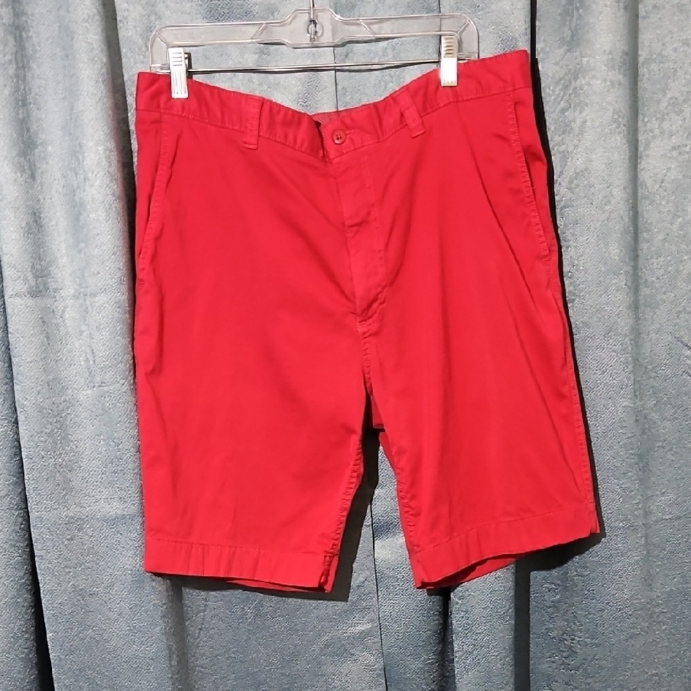 Daniel Cremieux Red Flat Front Casual Shorts